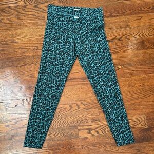 New Pink Leopard Print Leggings